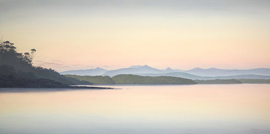 Cockle Creek Panorama original oil painting by Richard Stanley Tasmania