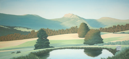 Golden Summer. Sleeping Beauty. Mountain River. Huon Valley, Tasmania. From the original oil painting by Richard Stanley